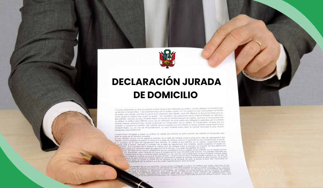 Cómo hacer la declaración jurada de domicilio 2024